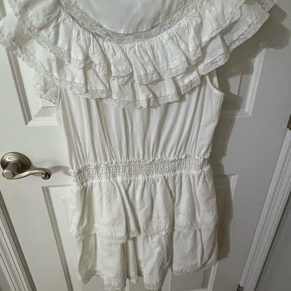 LoveShackFancy White Ruffled Tiered Maxi Sundress - Picture 3 of 3